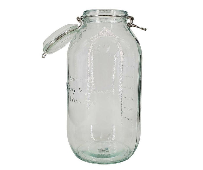 Pougine - 5L Sealed Glass Storage Jar w/ Scale