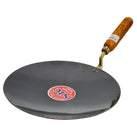 XC - Noor - Iron Tava 12 - Concave w/Wooden Handle XC - Noor - Iron Tava 12 - Concave w/Wooden Handle