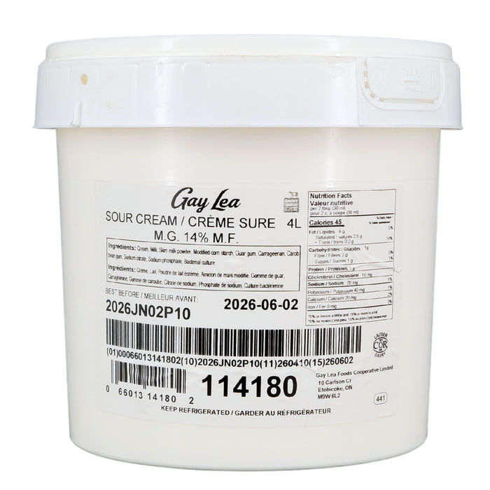Gay Lea - 14% Sour Cream 4L - 114180