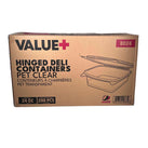 Value+ - 24oz Clear Hinged Deli Container - PET - BD24 Value+ - 24oz Clear Hinged Deli Container - PET - BD24