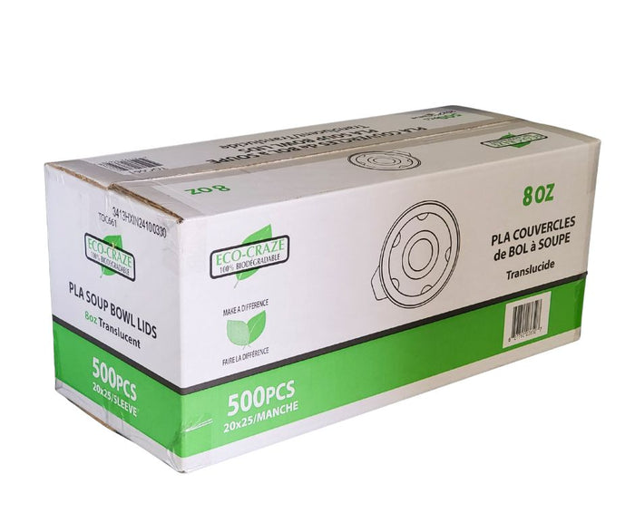 CLR - Eco-Craze - PLA 8oz Soup Paper Cup Lid