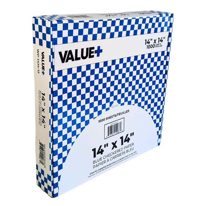 Value+ - Checkered Sheets - Blue - 14
