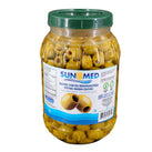 Sun Med - Green Pitted Olives Halkidiki - Super Colossal Sun Med - Green Pitted Olives Halkidiki - Super Colossal