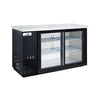 Glacier - Back Bar Cooler Glass Sliding 2 Door 61*24*35 -GBB-61GSD