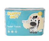 Fluffy Soft - Toilet Tissue - 2 ply - White Fluffy Soft - Toilet Tissue - 2 ply - White