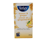 Tetley - Tea Bags - Lemon Ginger Tetley - Tea Bags - Lemon Ginger