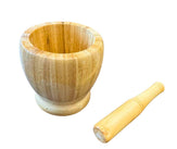XC - Bamboo Mortar & Pestle - CH-11201 XC - Bamboo Mortar & Pestle - CH-11201