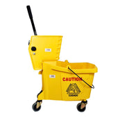 Spartano - 32L Mop Bucket with Side Press Wringer - Yellow - 4937