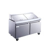 GLACIER - Mega Top Prep Table 2 Door 24 Bins 60*31*45 -GMT-60-24