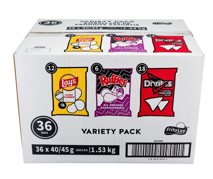 Chips - Assorted (Lays, Ruffles, Doritos) - 22114