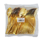 Plastic Spoon - Gold - 18.9cm - SS67 Plastic Spoon - Gold - 18.9cm - SS67