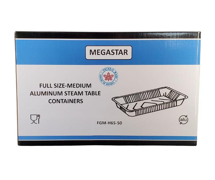 MegaStar - Full Size Medium - Aluminium Steam Table Pan