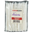 CLR - Value+ - Heavy - Plastic Knife - White - Retail Pack - RP2102 CLR - Value+ - Heavy - Plastic Knife - White - Retail Pack - RP2102