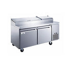 GLACIER - Pizza Prep Table 2 Door 70*31*43 -GPP-70 GLACIER - Pizza Prep Table 2 Door 70*31*43 -GPP-70