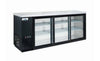 Glacier - Back Bar Cooler Glass Sliding 3 Door 73*24*36 -GBB-73GSD