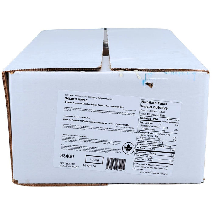 Frozen - Golden Maple - Breaded Chicken Breast Fillet - 93400