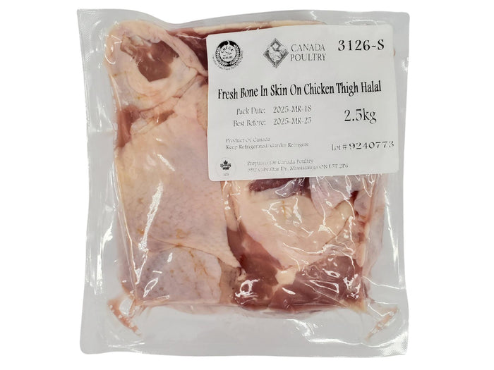 Fresh - CP Premium - Air Chilled - Bone-In Skin-On Chicken Thighs - Halal