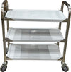 Spartano - Small (75*40*83 cm ) 3 Shelf Service Trolley, S/S - 4897