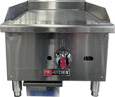 Pro-Kitchen - Thermostat Griddle 1 Burner SS 30000 BTU 16 Pro-Kitchen - Thermostat Griddle 1 Burner SS 30000 BTU 16