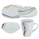Dinnerware Set - Square Stripe (16 PCS) Dinnerware Set - Square Stripe (16 PCS)