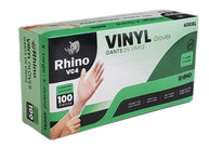 Rhino - VC4 - Clear Vinyl Gloves - Extra Large - 400XL Rhino - VC4 - Clear Vinyl Gloves - Extra Large - 400XL