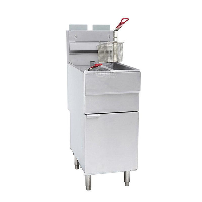 Pro-Kitchen - Gas Deep Fryer - 120k BTU Split Tank Fryer - RC400T