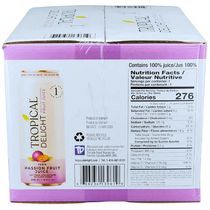 Tropical Delight - Juice - Passionfruit - Cans