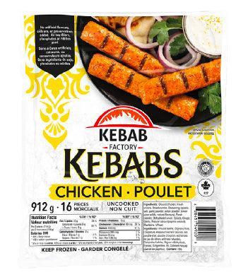 Kebab Factory - Chicken Kebabs - Ready to Cook - Frozen