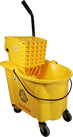 Spartano - 36L Mop Bucket with Side Press Wringer - Yellow - 4938 Spartano - 36L Mop Bucket with Side Press Wringer - Yellow - 4938