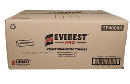 Everest Pro - Paper Hand Towel - Single Fold - Kraft - SF4000K
