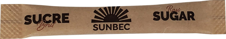 Sunbec - Raw Sugar Sticks - Brown - 1000 ct Sunbec - Raw Sugar Sticks - Brown - 1000 ct
