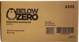 Below Zero - IQF Pineapples Chunks - 6505 Below Zero - IQF Pineapples Chunks - 6505
