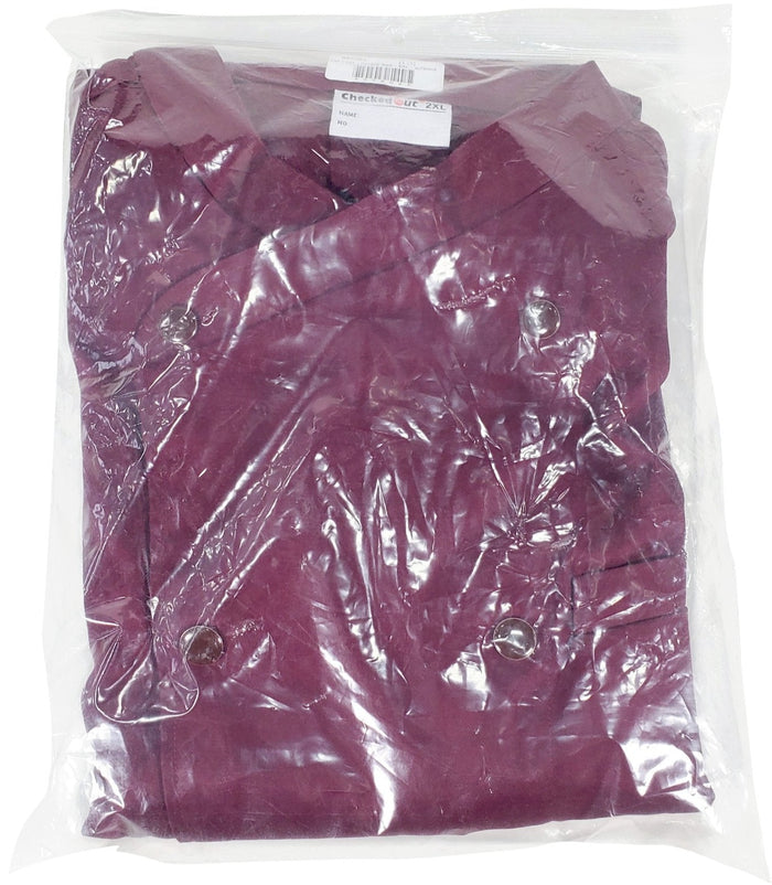 Veste de cuisine - Rouge violet - M - 4259