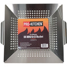 CLR - Pro-Kitchen - SS BBQ Grill Basket 13.5x12 CLR - Pro-Kitchen - SS BBQ Grill Basket 13.5x12