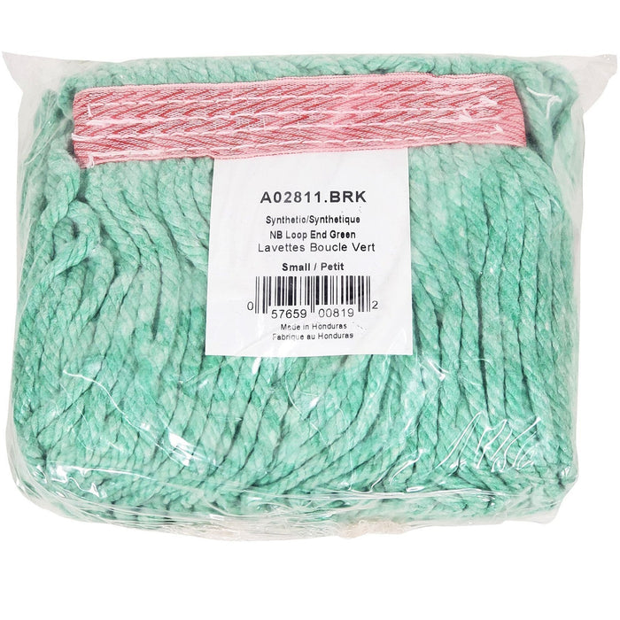 Can-Pro Synthetic Loop-End Mop Head - Green, Small