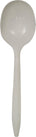 Value+ - Plastic Soup Spoons - White - Bulk - B1004