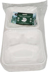 Eco-Craze - 8X8X3 - 3 Compartment Bagasse Clamshell