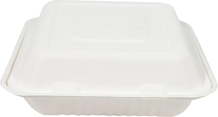 Eco-Craze - 9X9 Bagasse Clamshell Container