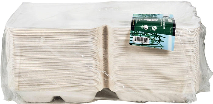 CLR - Arrow/PPP/Eco-Craze - Bagasse Clamshell Container - 9x9x3