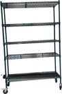 Epoxy - Wire Shelving w/ Wheels - 5 Shelves - 48x18x72 Epoxy - Wire Shelving w/ Wheels - 5 Shelves - 48x18x72