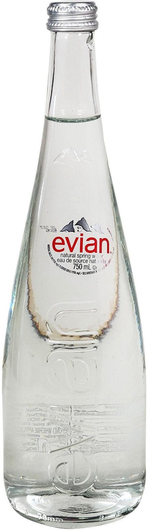 Evian 750mL Sparkling Glass Water
