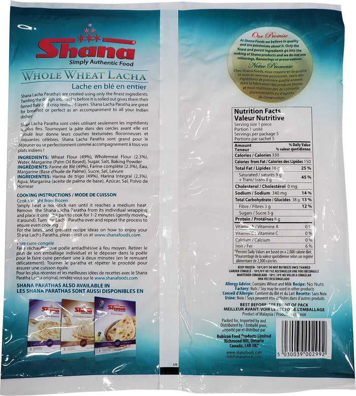 CLR - Shana - Whole Wheat Lacha Paratha