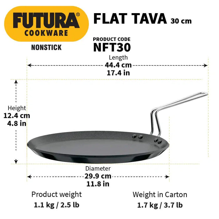 Futura - Flat Tava - Non-Stick - 30 cm