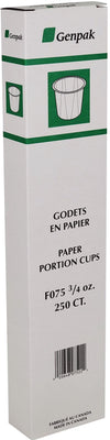 Genpak - Portion Cups - Paper - .75oz - F075