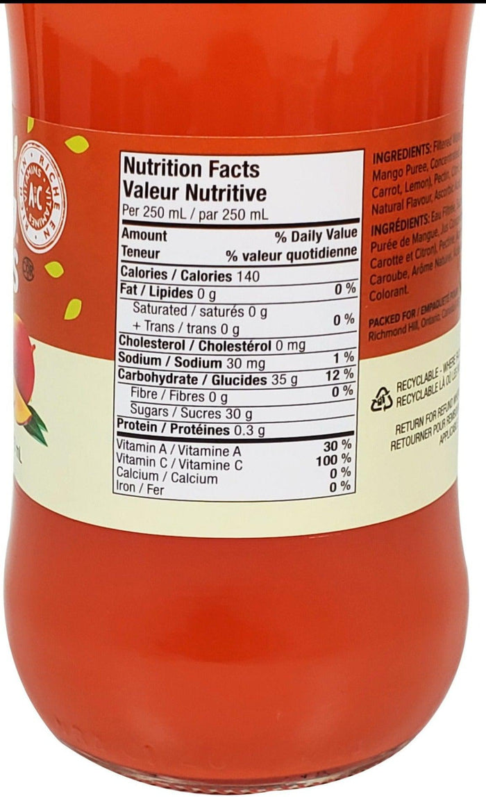 Grace - Tropical Rhythms - Mango Carrot - Bottles