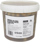 Green Cracked Olives In Canola Oil Green Cracked Olives In Canola Oil