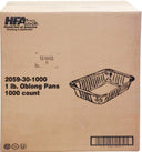 CLR - HFA - 1 lb Oblong Pan - Aluminium Tray - 2059-30-1000