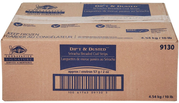 CLR - Fresh to Frozen - High Liner - Breaded Sriracha COD Strips - 2oz