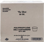 Hoffmann - Deli Container - Clear - 32oz - HT32 Hoffmann - Deli Container - Clear - 32oz - HT32