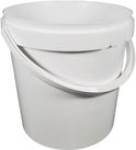 Hoffmann - Pail w/Plastic Handle - White 11 L - PR11L Hoffmann - Pail w/Plastic Handle - White 11 L - PR11L